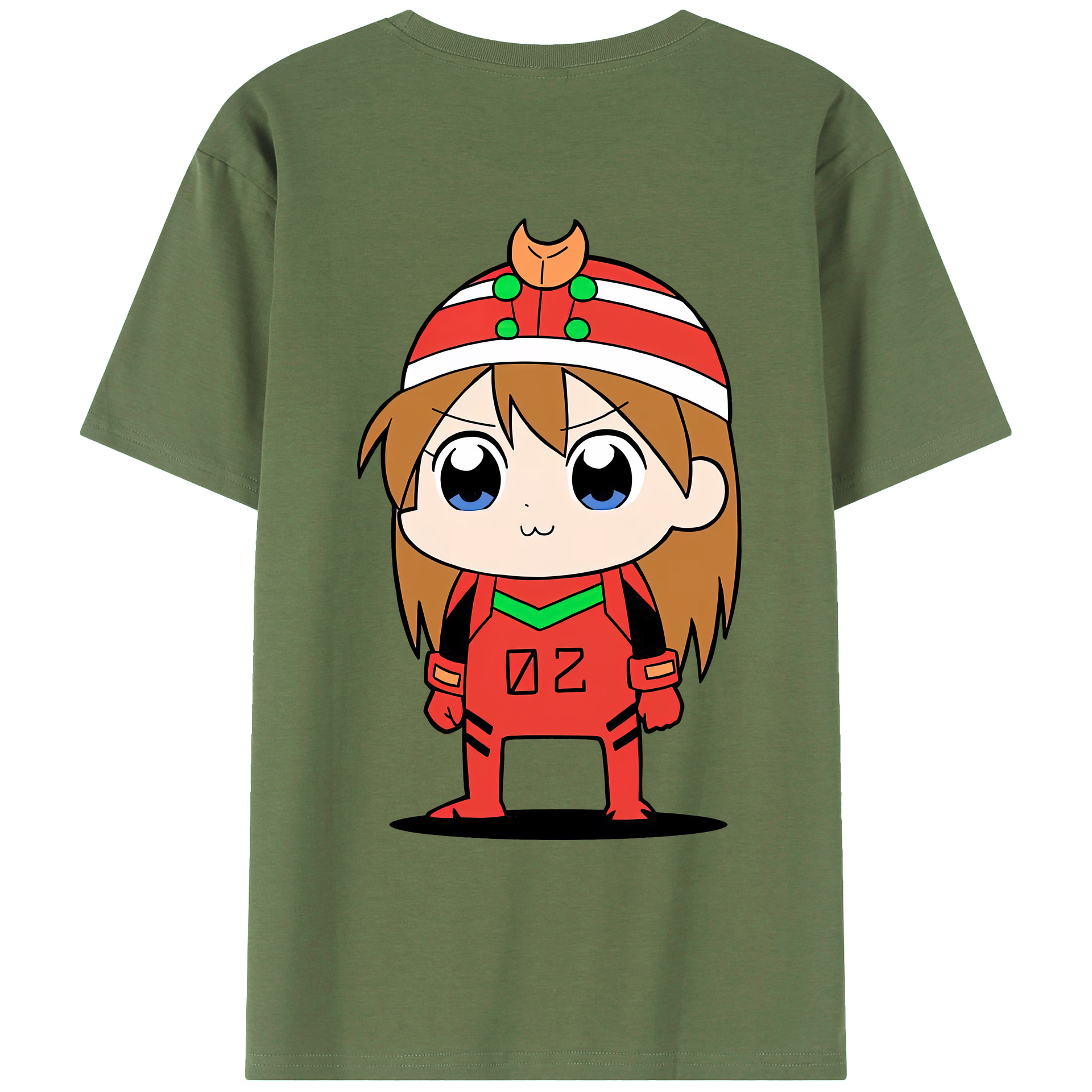 （画像用） EVA 新世紀エヴァンゲリオン 綿100％ メンズ半袖Tシャツ（バックプリント） 通気性